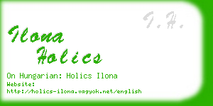 ilona holics business card